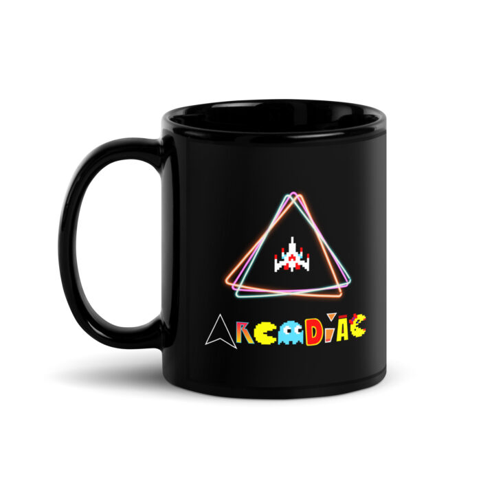 Arcadiac Black Glossy Mug - Image 2