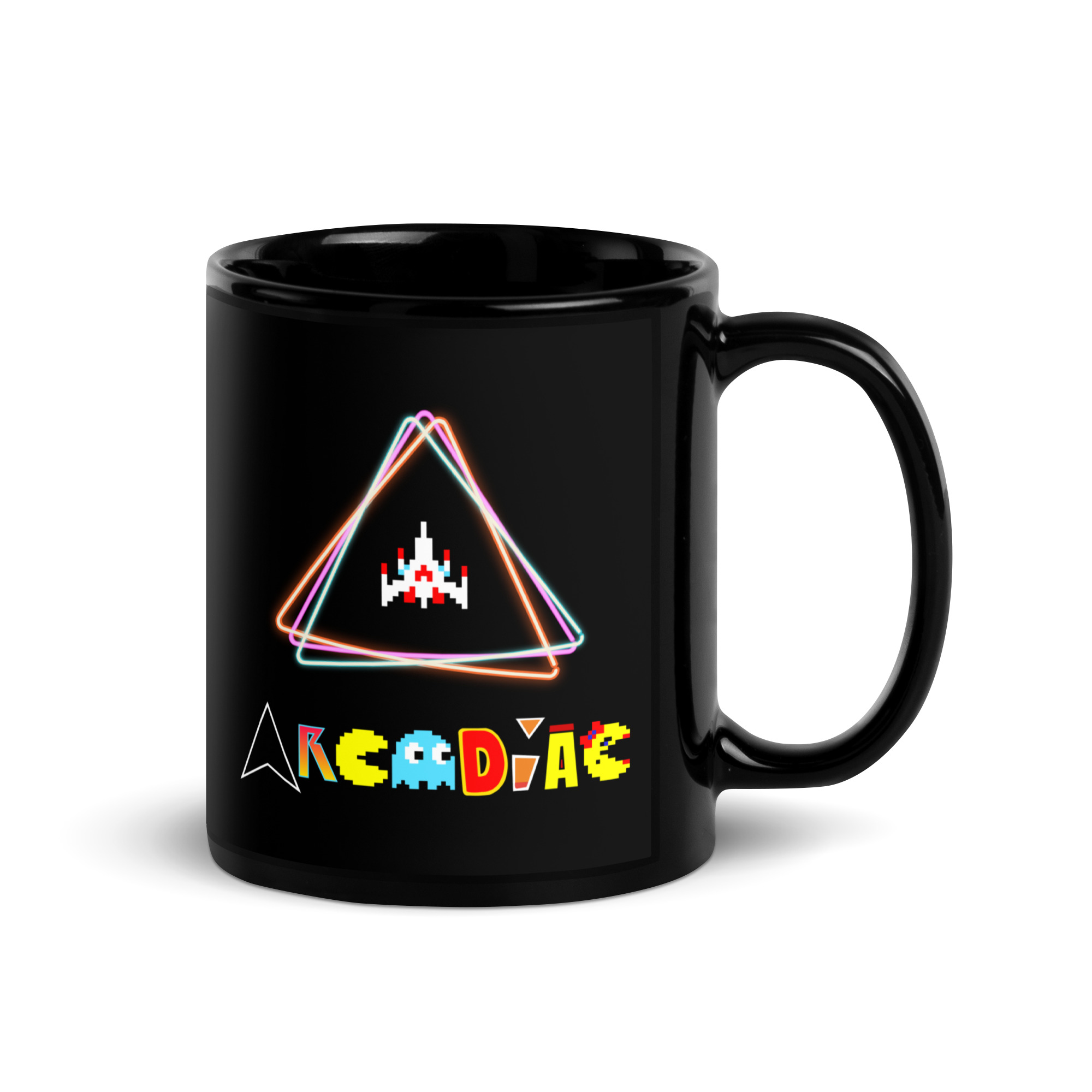 Arcadiac Black Glossy Mug