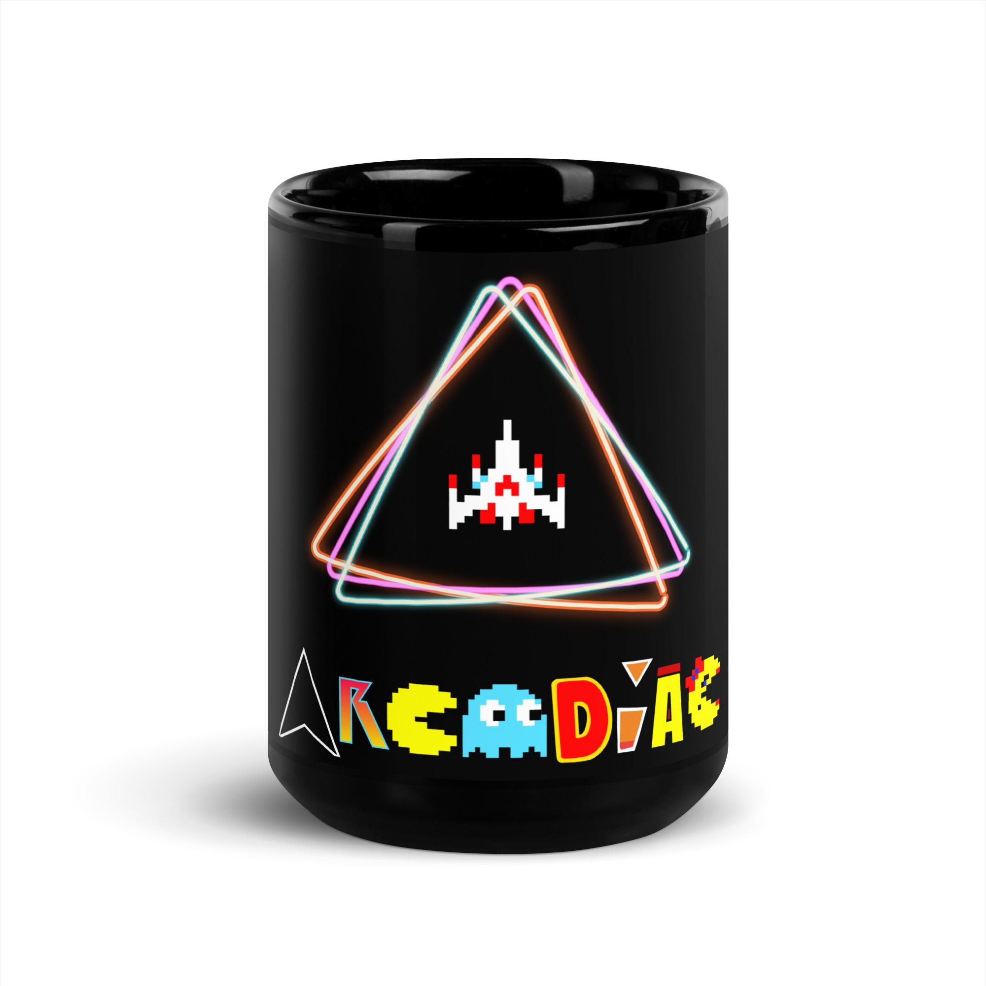 Arcadiac Black Glossy Mug - Image 6