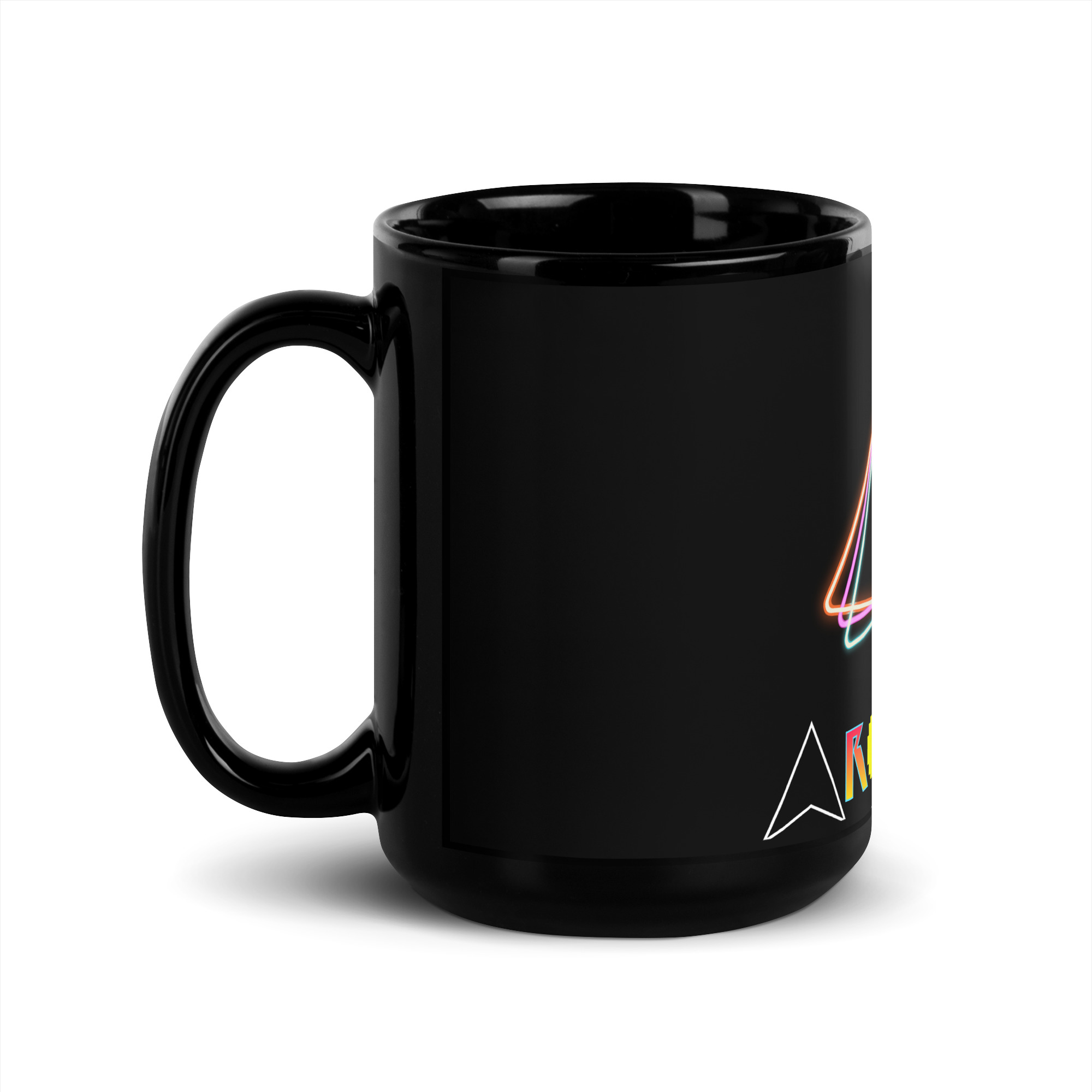 Arcadiac Black Glossy Mug - Image 4