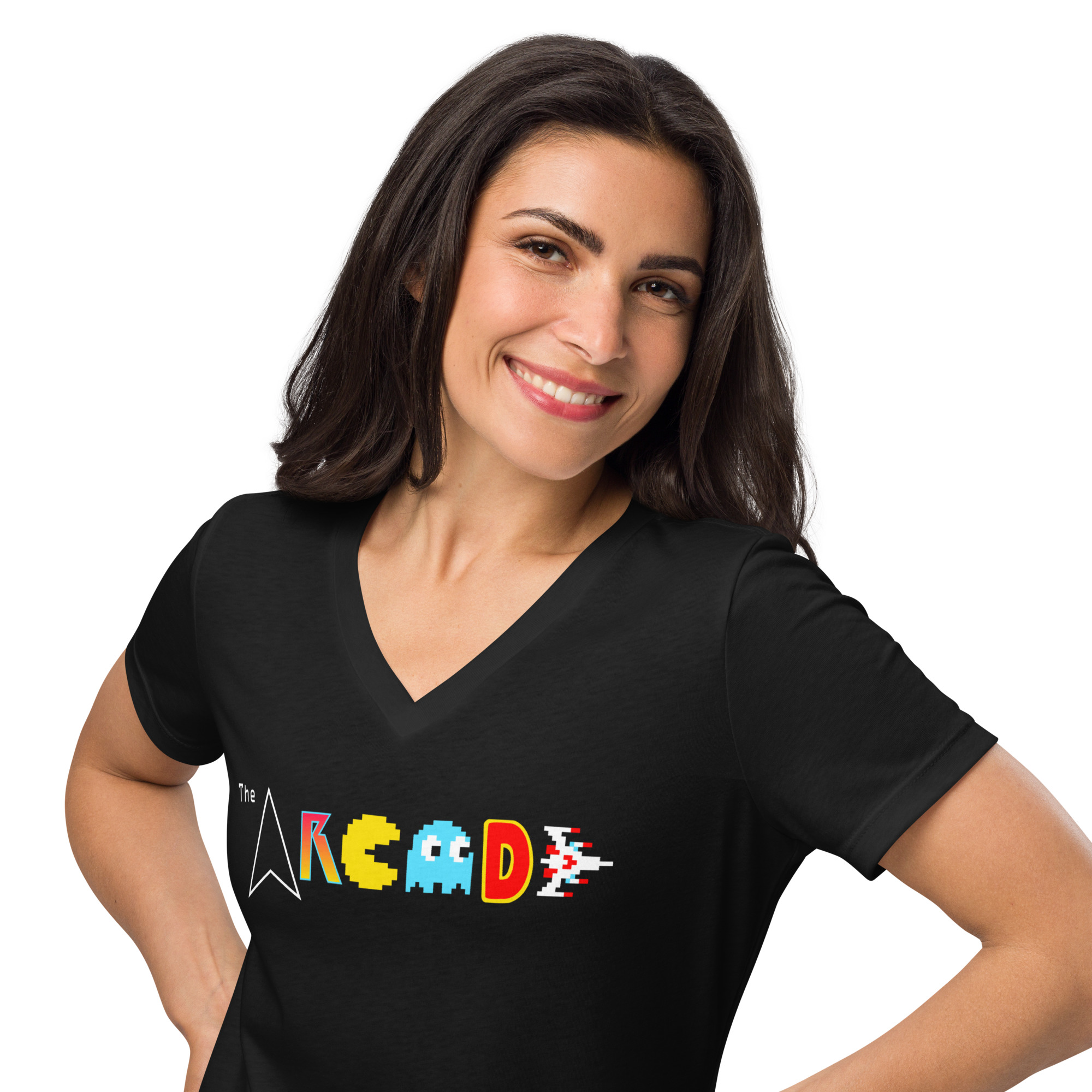 Women’s relaxed v-neck t-shirt - Image 2